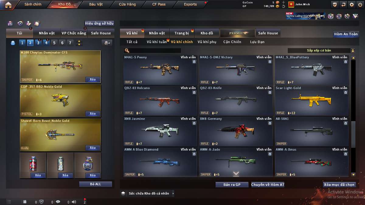 shop acc cf uy tin gia re